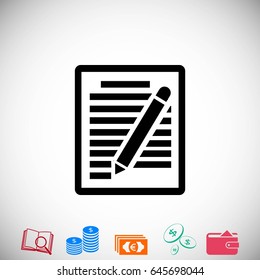 paper vector icon, flat design best vector icon
