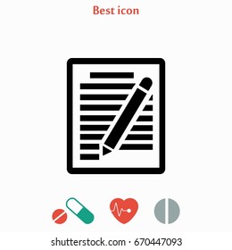 paper vector icon, flat design best vector icon