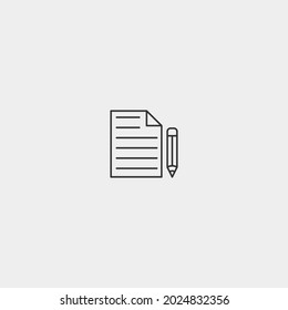 Paper vector icon illustration sign
