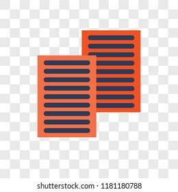 Paper vector icon isolated on transparent background, Paper logo concept
