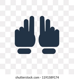 Paper vector icon isolated on transparent background, Paper transparency concept can be used web and mobile