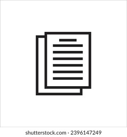 paper vector icon line new 