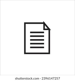 línea de icono del vector de papel nueva 