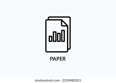Paper Vector Icon Or Logo Illustration