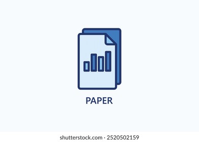 Paper Vector Icon Or Logo Illustration