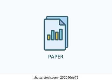 Paper Vector Icon Or Logo Illustration