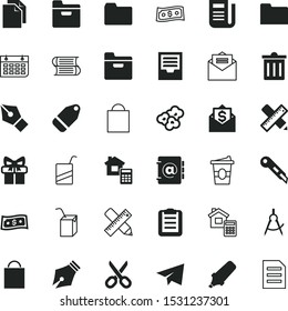 paper vector icon set such as: hairdresser's tool, pure paper, paint, send, transport, scissors, study, collect, invoice, copy, ehr, party, shadow, press, planet, dictionary, planning, scissor