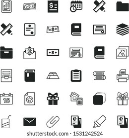 paper vector icon set such as: compression, record, agreement, portrait, books, reporting, green, concrete, correspondence, paper-clip, collection, bookshelf, camera, calculation, label, pattern