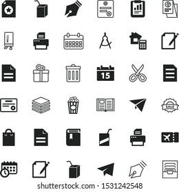 paper vector icon set such as: licence, dustbin, mail, doctor, commercial, eco, culture, financial condition, result, kefir, star, deed, electric, directory, license, test, contemporary, woman bag