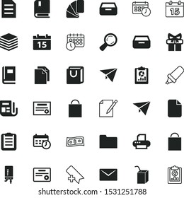 paper vector icon set such as: charter, electric, favorite, electronics, heap, salary, tip, highlighter, flag, celebration, coloring, giftbox, press, editable, food, collection, heater, board