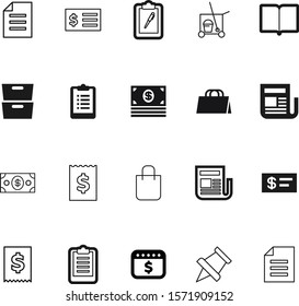 paper vector icon set such as: contract, needle, shape, commercial, set, tissue, vacuum, read, personal, app, calculator, clean, day, funding, logistic, broom, notice, simbol, attachment, cleaning