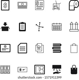 paper vector icon set such as: architectural, astrological, elegant, fragile, interior, astrology, pile, restroom, clip, floor, decoration, balance, air, set, roll, real, security, arrow, bathroom