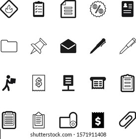 paper vector icon set such as: refund, open, steel, storage, amount, app, attractive, contract, simbol, seal, calculator, male, agreement, balance, fitness, survey, envelope, discount, parcel, light