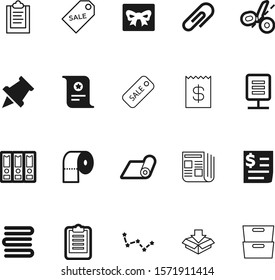 paper vector icon set such as: newspaper, button, soft, marketing, headline, shape, astrological, antique, stationery, accessory, space, silhouette, tissue, capricorn, pushpin, decoration, pile, row