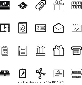 paper vector icon set such as: contract, hold, storage, arrow, capricorn, supermarket, project, real, online, architect, sell, envelope, ok, paperclip, decoration, security, container, certification