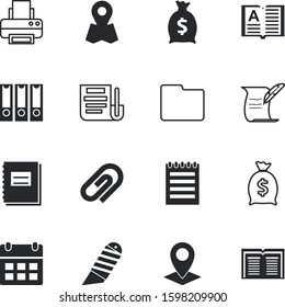 paper vector icon set such as: stamp, visa, memo, list, appliance, email, event, painting, accessory, stationery, manuscript, fix, pile, paperclip, directory, diary, attached, project, lease, icons