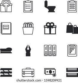 paper vector icon set such as: payment, lunch, plastic, papers, space, fries, cafe, market, home, one, toilet, meal, empty, warranty, analytics, order, commercial, handy, gold, potato, commerce