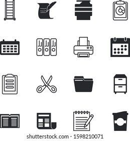 paper vector icon set such as: dictionary, liquid, test, metal, project, management, coffe, history, drink, box, hebrew, plastic, checkbox, holding, job, law, textbook, silhouette, handle, info