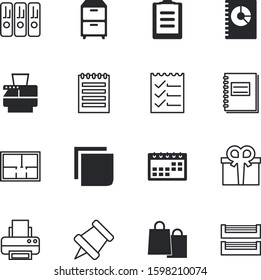 paper vector icon set such as: filling, info, supermarket, notepaper, photocopy, spam, card, financial, push, schedule, scan, yellow, time, envelope, green, learning, meeting, thumbtack, e-mail, shop