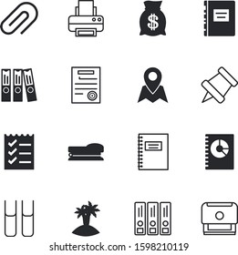 paper vector icon set such as: pinned, learning, notice, letter, rubber, art, bulletin, validation, task, standing, accounting, template, pushpin, beach, pencil, directory, filing, people, staple