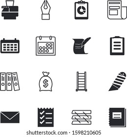 paper vector icon set such as: coin, deadline, photocopy, tray, post, media, management, blue, workplace, notes, politics, money, store, instrument, scanner, analysis, online, analytics, write