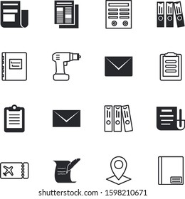 paper vector icon set such as: hebrew, bookmark, postage, signature, map, attachment, feathers, attorney, board, supplies, yellow, invite, event, library, card, poetry, pass, arrangement, round