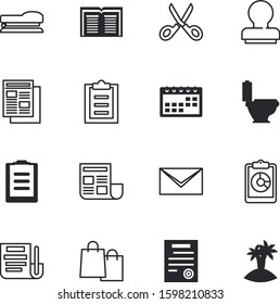 paper vector icon set such as: graph, construction, green, number, tick, license, beautiful, knowledge, metal, communication, handy, pattern, cutting, dictionary, task, literature, heart, toilet