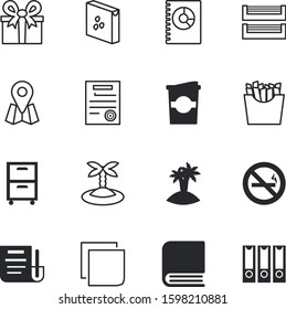 paper vector icon set such as: rack, isometric, mail, fries, tax, reminder, mug, attorney, tray, approval, abstract, potato, new, shopping, positioning, location, notepaper, catalog, table, database