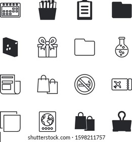paper vector icon set such as: quit, stop, glassware, entrance, one, deadline, nationality, anniversary, citizenship, orange, addiction, fries, green, cafe, bakery, warning, nutrition, date