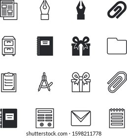 paper vector icon set such as: seal, stock, search, receive, interface, headline, checklist, clipboard, scale, deal, filling, choice, postal, close, doc, check, top, folders, blog, arrangement