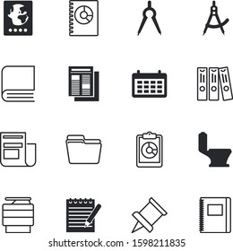 paper vector icon set such as: clip, pinned, notice, identity, seat, report, web, multifunction, citizen, fax, year, lavatory, journey, machine, digital, hygiene, pin, ceramic, pen, day, vacancy