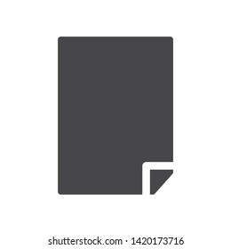 Paper vector icon, simple sign for web site and mobile app.