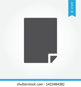 Paper vector icon, simple sign for web site and mobile app.