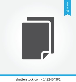 Paper vector icon, simple sign for web site and mobile app.