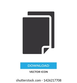 Paper vector icon, simple sign for web site and mobile app.