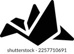 paper Vector illustration on a transparent background. Premium quality symmbols. Glyphs vector icons for concept and graphic design. 

