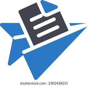 paper Vector illustration on a transparent background. Premium quality symmbols. Glyphs vector icons for concept and graphic design. 