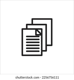 paper vector line new icon