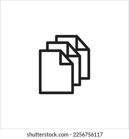 paper vector line new icon