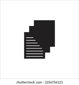 nuevo icono de línea vectorial de papel