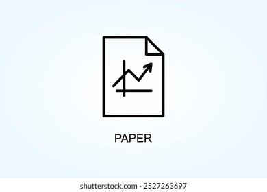 Ilustração De Símbolo De Símbolo De Vetor Ou Logotipo De Papel
