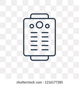 Paper vector outline icon isolated on transparent background, high quality linear Paper transparency concept can be used web and mobile