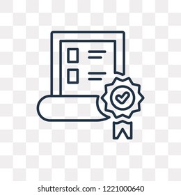 Paper vector outline icon isolated on transparent background, high quality linear Paper transparency concept can be used web and mobile