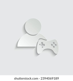 Video-Game-Symbol, Vektorsymbol 