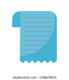 paper voucher isolated icon
