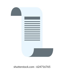 paper voucher isolated icon