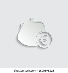 paper Wallet icon vector sign