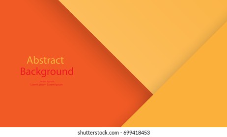 Paper Warm tone and Orange color background abstract art vector