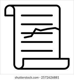 Paper Waste Icon Element For Design
