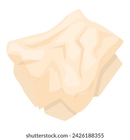 Icono de clasificación de residuos de papel vector de dibujos animados. Cubo de basura. Ordenar ecología orgánica